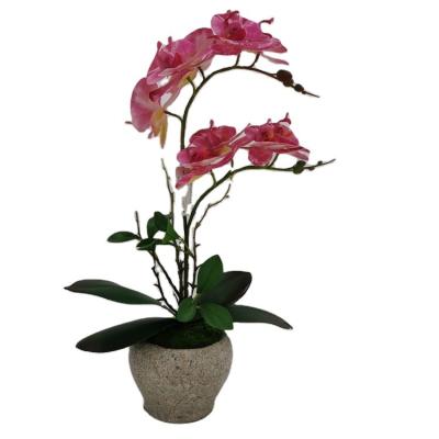 China Home Decoration Artificial Flowers Orchid with Pot Other Decorative Artificial Flower and Plants Orchid Plants for sale