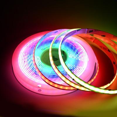 China Accessible theme park ws2812b cob led strip dreamy color rgbic ws2812b digital led strip ce rohs 3 years warranty for sale