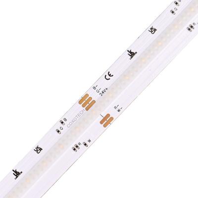 China Theme Park P5000 560led Wide COB RGBW Ra80 12mm Led Strip Light for sale