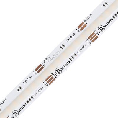 China Theme Park A5000 840led Wide RGBCCT Ra90 12mm COB Led Strip Light for sale