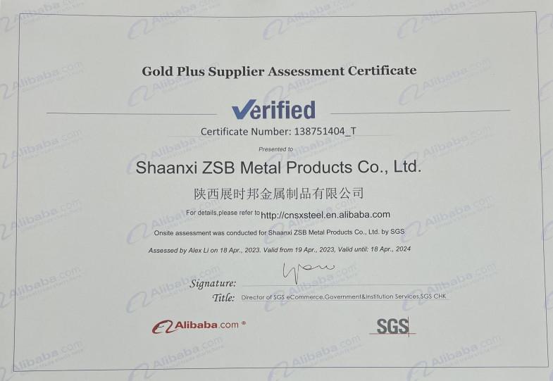 SGS - Z.S.B Metal Product CO.,LTD