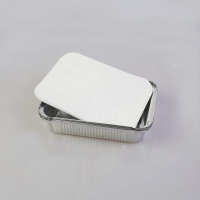 China 750ml Aluminum Food Container Stiff Aluminum Foil Container Rectangular for sale