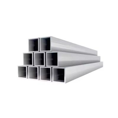 China Custom Alu T5 T6 6061 6063 Aluminum Hollow Tubes Extruded Square Rectangle Aluminum Tubing Aluminum Square Tube for sale