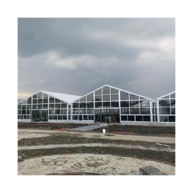 China Outdoor High Quality Greenhouse Garden Rain Proof Technology Professional Glass Greenhouses Glass For Outdoor Supplies for sale