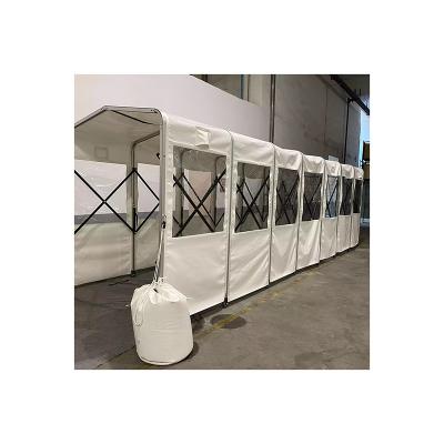 China Outdoor Rain Proof Fire Proof And Seismic Products Telescopic Tent On Wheels for sale