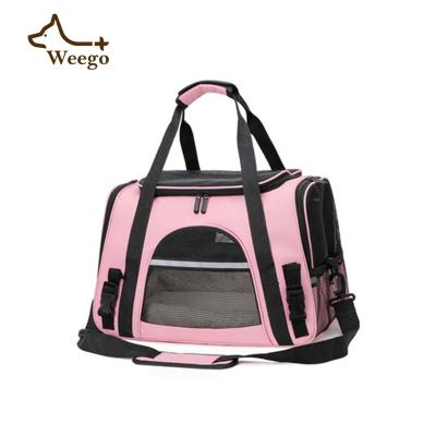 China Weego Factory Pet Stored Bag Portable For Going Out Single-shoulder Purse Breathable Cat And Dog Bag for sale