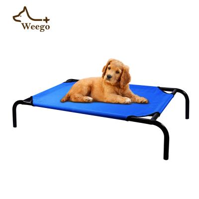 China Weego 2022 New Design New Design Breathable Hot Sale Outdoor Travel Washable Folding Pet Camping Bed for sale