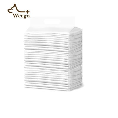 China Weego Sustainable High Quality Pet Pad Absorbent Dog Training Disposable Pet Pee Training Pads for sale