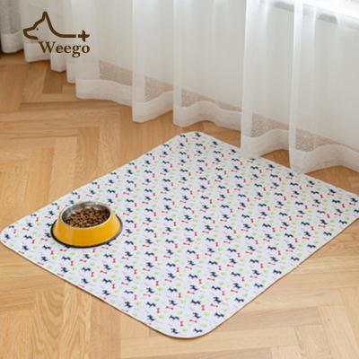 China Wholesale Reusable Reusable Dog Training Pad Weego Pet Wee Mat Washable Pet Training Pad for sale