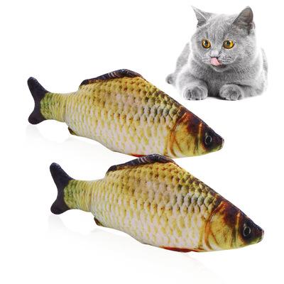 China Hot Selling Viable GT Amazon Cat Toys Cat Interactive Pet Funny Toys Contain Catnip Fish Toys for sale