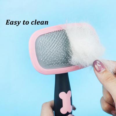 China Wholesale Viable Self-cleaning Brush Cat Grooming Brush Pet Hair Remover Massager Slicker Weego Brush for sale