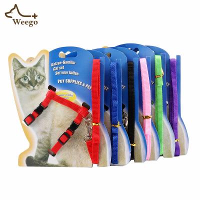 China Cat Leash Multi-Colour Selection Lead Viable For Cats Pet Harness Nylon Material for sale