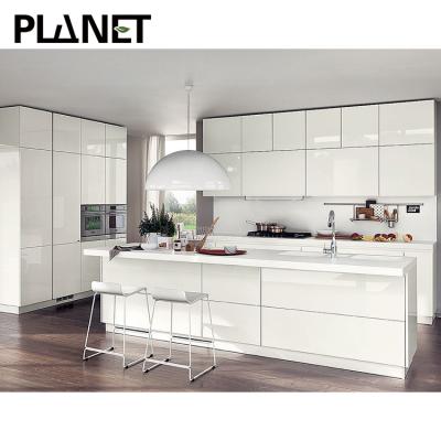 China Modern Design Luxury Kichen Designs\Cheap Price Cabinets Modern Modular White High Gloss Flat Panel Kitchen Furniture for sale