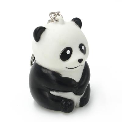 China Animal Keychain Key Chain Custom Design Lovely Panda Light Key Chains for sale