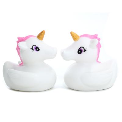 China Cute Floating Bath Toy Flashing Unicorn Bath Toy Baby OEM Animal For Gift for sale