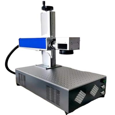 China 30w 40w 60w wuhan fiber co2 split laser marking machine/Leather plastic marking machine for sale