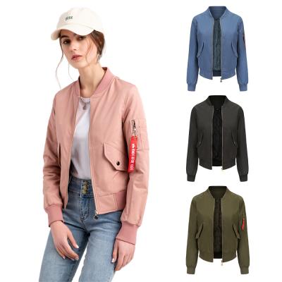 China Autumn Flight Suit QUICK DRY Pilot Jacket Women's Long Sleeve Baseball Jacket Spring Cotton Women's Jacket for sale