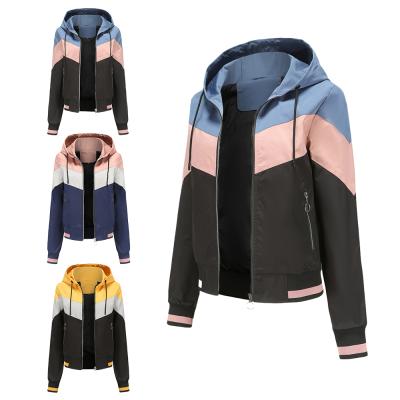 China Color Matching QUICK DRY Thin Women's Anorak Coat Jacket Casual Women's Spring And Autumn Outdoor Coat for sale