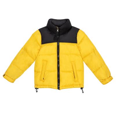 China Anti-wrinkle kids cotton-padded casual jacket winter jacket color parka for man short stand collar mixed colors coat for sale