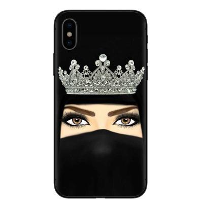 China Muslim Girl Pattern Hijab Islamic Arabic Girl Phone Case For iPhone 7 8 X Se 2 , For iPhone 11 Wholesale Muslim Phone Cases for sale