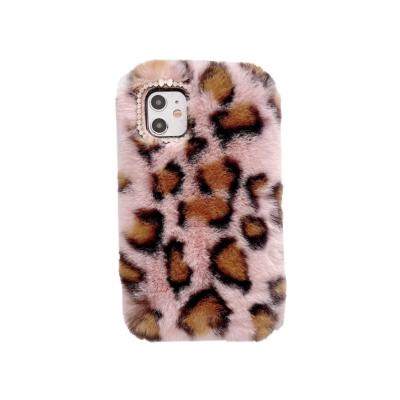 China iphone 12 xs mini 12pro x Diamond Camera Warm Fur For Anti-fall back cover xr 7 plus max furry hair 8, for iphone 11 plush case for sale