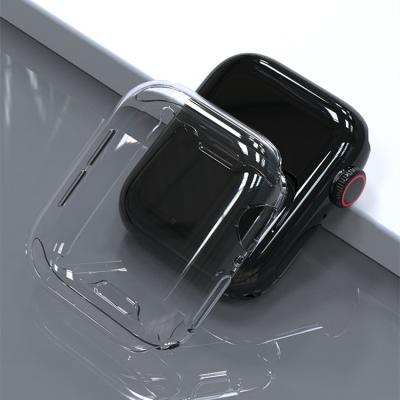 China Plastic For Apple Watch Case Cover 40mm TPU High Clear 42mm Full Protection For Apple Watch 7 Case 45mm 41mm for sale