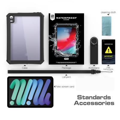 China Shockproof For iPad Pro 9.7 11 12.9 10.2 Mini 6 Air 4 Waterproof Full Case Strong Protection For iPad Mini 6 Kickstand Case for sale