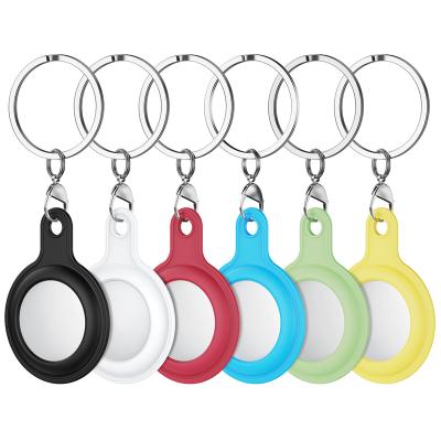 China Anti-fall best price 6pcs each pack different color silicone sleeve for airtag, for airtag case sets for sale