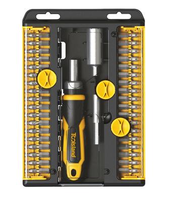 China Multi Function 40 PCS Ratcheting Screwdriver Set With Bit And Unisocket for sale