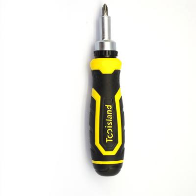 China Multi Functional Multi-tool 9-in-1 Ratchet Screwdriver With A Universal Socket Hot Sale for sale