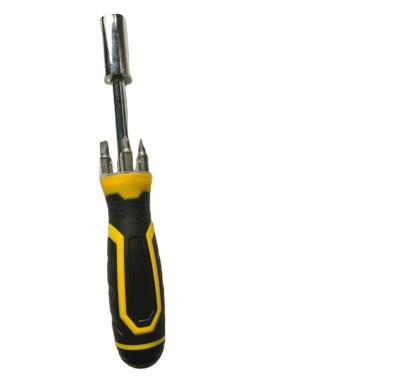 China Multi Functional 8-in-1 LED Screwdriver with CRV Bit with Universal Plug and Pickup Tool for sale