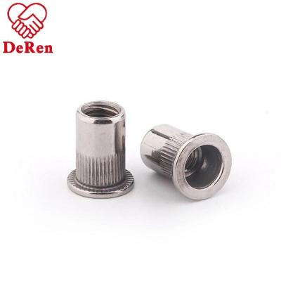 China Heavy Industry Color Galvanized Flat Head Rivet Nut / Insert Nut for sale