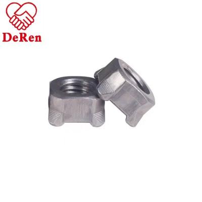 China Automotive industry factory price best quality carbon steel square weld nuts /special nut for sale