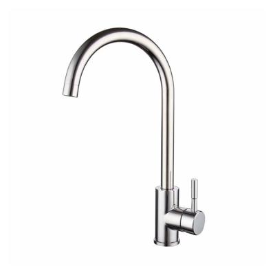 China Modern Popular Material Single Handle Kitchen Faucet 304 Single Hole Hot And Cold Modern Have 1/2 Cooling And Heating Function for sale