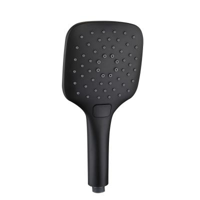 China Hottest Selling Modern ABS Matte Black Bathroom Environmental Friendly Material Hand Shower with Cleaning and Descaling Function for sale