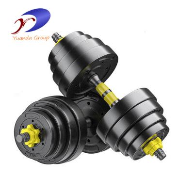 China Gym Indoor Equipment Dumbbell Disc Adjustale Fitness Dumbbell Free Weight Fitness Dumbbells for sale