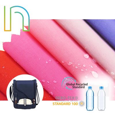 China Waterproof 200D 300D 420D 600d Oxford Fabric PU Coated Polyester Oxford Canvas Recycled Fabrics For Suitcase for sale