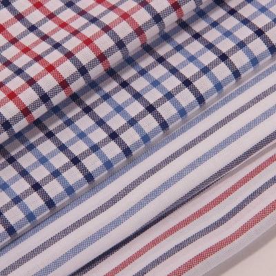 China 100% Cotton Cool Shirt Small Anti-Static Oxford Material Stripes And Fashionable Flower Stripes And Check Yarn Dyed Fabric for sale