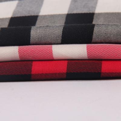 China Polyester Shrink-Resistant Cotton Blend Modal Interwoven Yarn Dyed Breathable Jacquard Check Plaid R/S Fabric Women's Apparel Fabric for sale