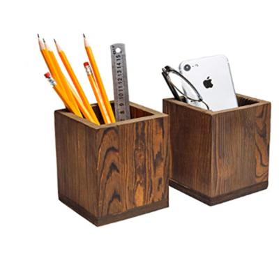 China Home.Restaurant.Bar.Hotel.Wedding. Super Markets Promotion Customized Handmade Wooden Pencil Holder For Storage for sale