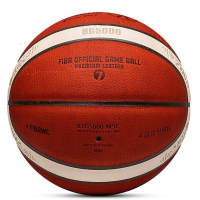 China PU Leather Molten Ball 2021 BG5000 Basketball Custom Fine Quality Size 7 Leather Basketball Ball for sale