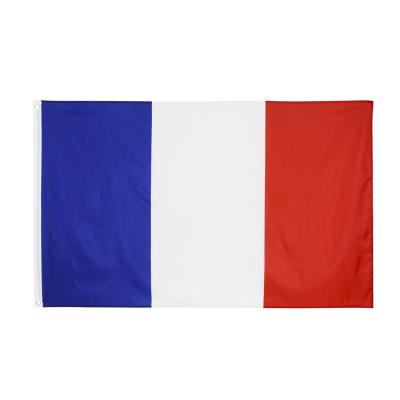 China Promotional National 2022 France Ball Game Celebration Qatar World Cup 100% Polyester 3x5f Flag For Soccer Ball Fans for sale