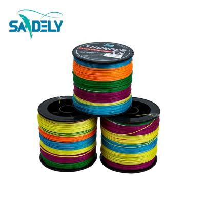 China Hot Selling Float Locator Braided Fishing Line 100% PE 8 Strands High Strength For Ocean Fishing for sale