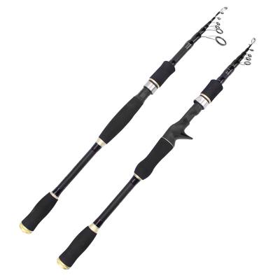 China High Quality Carbon Fishing Rod Short-section Lure Rod Long Shot Straight Type Retractable Handle for Sea Fishing for sale