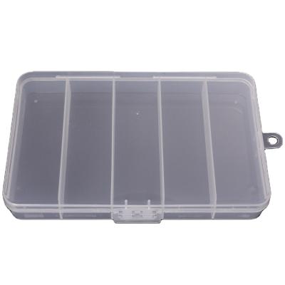 China Different Acrylic High Quality Grids File Storage Box Transparent Fishing Tackle Packaging Hard Plastic Lure Box With Grids for sale