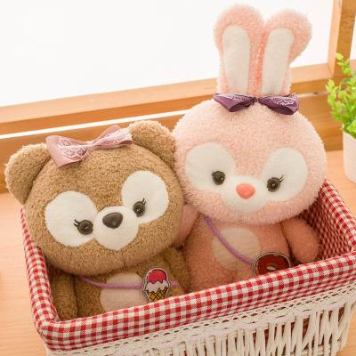 China Plush Best Selling Cute Rabbit Bear Plush Toy Gift Animal Doll for sale