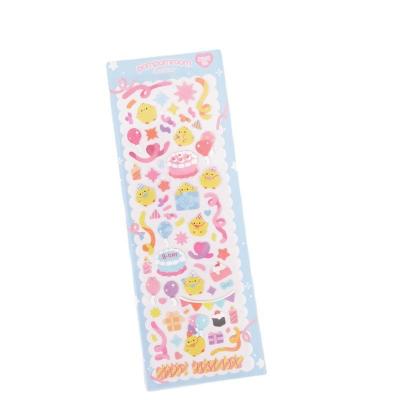 China Fancy Personalised Vinyl Hologram Rainbow Glitter Finished Kiss Cut Sticker Sheet for sale