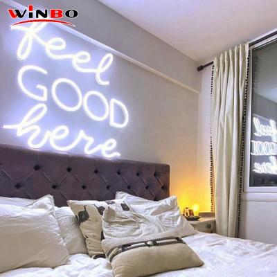 China Winbo Buildings Drop Shipping Flex Custom Acrylic Made Neon Light Sign Wall Signage Neon Decor Led Happy Birthday Neon Sign Decor for sale