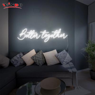 China Free Design Buildings Winbo Dropshipping custom neon luces logo neon sign letters LED light neon sign for sale