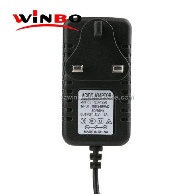 China Mobile Phone Ac/Dc Power Adapters 12V 1A UK Wall Plug Adapter UK Travel 12V 1.5A 100-240V 50-60Hz Adapter for sale